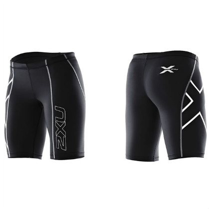 2XU Compressie short zwart/zilver dames 2XUWA1932BLK/BLK